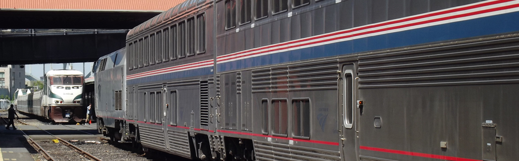 Amtrak 516 Cascade scheduled to depart 2:45 p.m. track 2 for Seattle and
Amtrak 28 Empire Builder to depart 4:40 p.m. for Chicago
